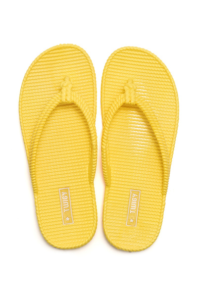 Twigy Жълти дамски джапанки тип стринги - 36/40