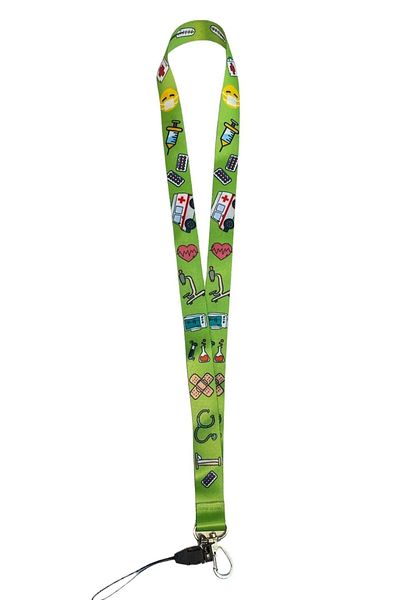İYİ MODA Healthcare Workers Nurse Doctor Physician Psychologist ID Badge Strap Phone Strap Neck Lanyard