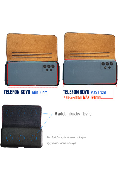 TEKNETSTORE Redmi 13 Belt Case |   Clamshell Side Waist Belt Phone Case