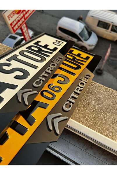 BMASTORE06 CİTROEN Uyumlu MAT Model Pleksi Plakalık (1Çift,2Adet)