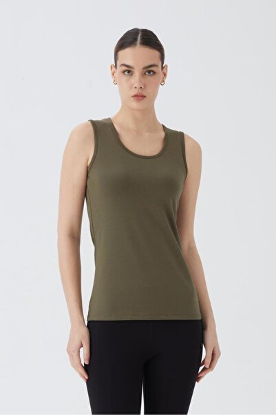 Almila Αμάνικο γυναικείο μπλουζάκι από βαμβακερό κορμάκι 2049- ελαστικό ύφασμ...