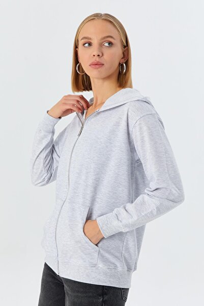 Shopping Shop Суитшърт с цип Snow Melange