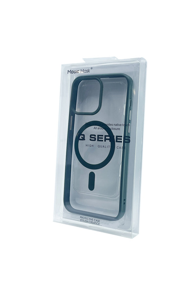 Nettech Apple iPhone 13 Pro Max Compatible Orjin Case Magsafe Magnetic Back Protection Case - Green