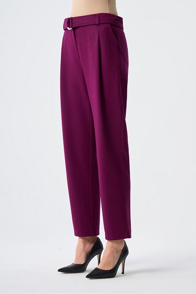 Mizalle Felt Textured Premium Plum Trousers
