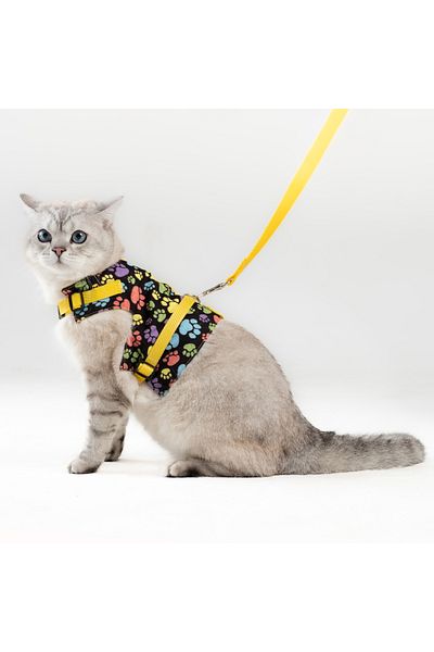 Patipatron Anti-Escape Cat Walking Leash and Small Breed Dog Walking Leash