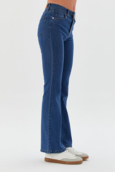 Shopping Shop Pantaloni cu picioare largi ALBASTRU