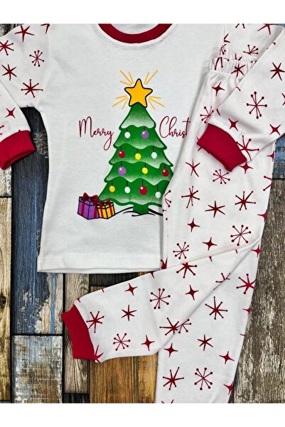 Esterella Kız-erkek unisex çocuk yeni yıl temalı pijama takımı/ noel christmas yılbaşı temalı pijama takımı