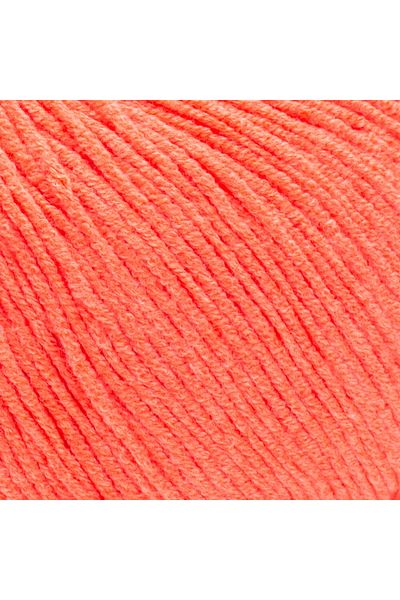 Yarnart Yarn Art Jeans 61 Highlighter Orange Amigurumi Πλεκτό νήμα Ζακέτα Πλεκτό νήμα Baby Floss Punch Floss