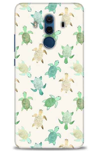 MRCİLETİSİM Huawei Mate 10 Pro Kılıf HD Baskılı Kılıf - Minik Kaplumbağalar +...