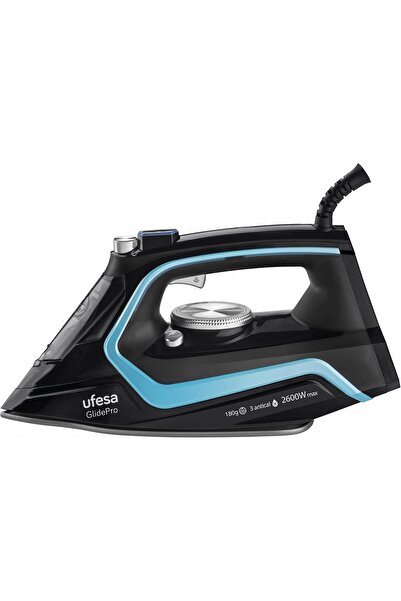 Ufesa Steam Iron 2600W, Strong Steam Stroke 180 gr. Constant Steam Jet up to 35gr /min