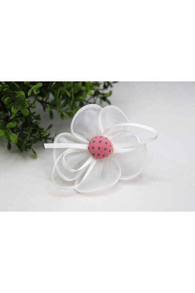 Tezcan Aksesuar Cataramă din cauciuc colorată model flori