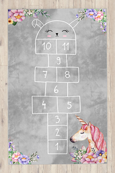 Bebişim Halı Seksekli Bambu Çocuk Halısı