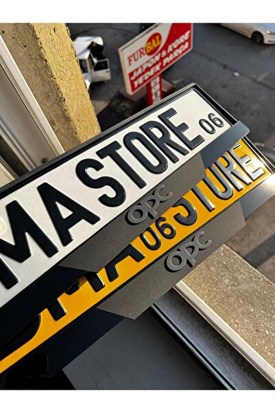 BMASTORE06 OPEL OPC  Uyumlu MAT Model Pleksi Plakalık (1Çift,2Adet)