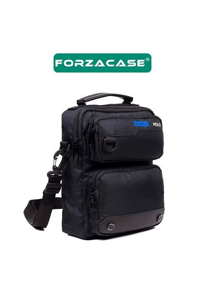 Forzacase Geantă unisex albastru bleumarin - geantă impermeabilă, de mână și de umăr, multifuncțională FC867