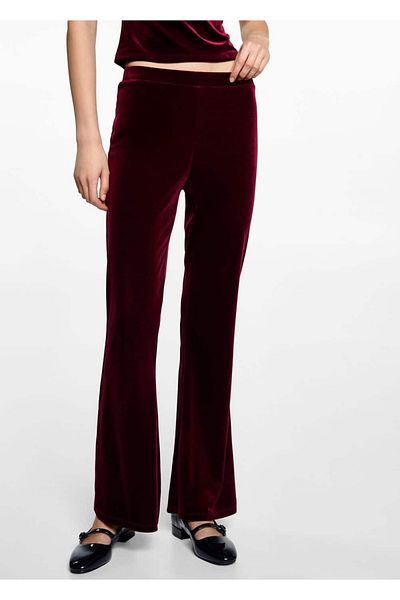 Mango Teen Spanish Leg Velvet Pants
