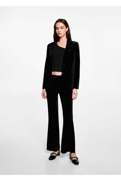 Mango Teen Spanish Leg Velvet Pants