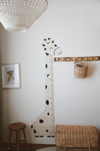 DERY BABY ZÜRAFA AHŞAP PUZZLE BOY ÖLÇÜM CETVELİ