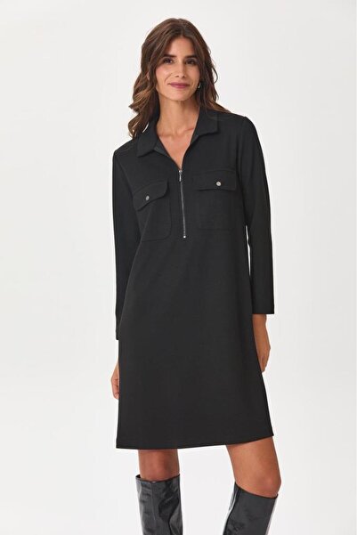 İKİLER Polo Yaka Cep Detaylı Elbise 245-2504