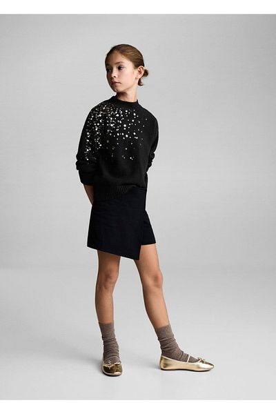 MANGO Kids Pulover din tricotaje cu paiete