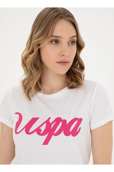 U.S. Polo Assn. BAZA. Polo Assn. Tricou de damă cu gât crew - BEAN-IY24 DMLS