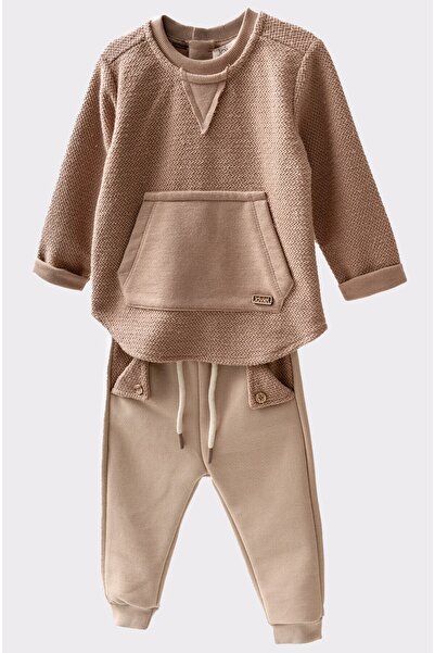 bombe Βρεφικό παιδικό πλακάκι βαμβακερό σετ 2 τεμαχίων First Me Trend Fashion Bottom Top Σετ