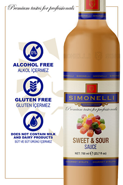 Simonelli Tatlı & Ekşi Sos 700 ml Pompa Hediyeli