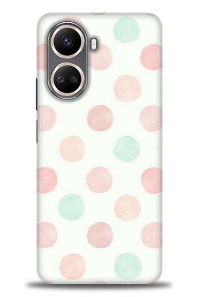 MRCİLETİSİM Realme C55 Case Hd Printed Case - Blue Pink + Full Screen Protector