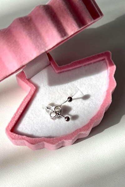 CERENY.CO Mini Top Küpe Çifti | Çelik