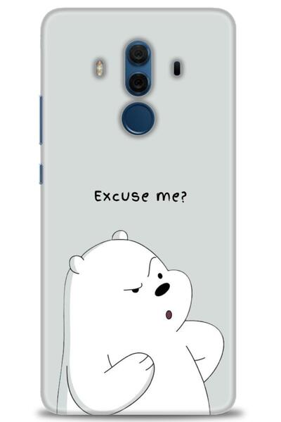 MRCİLETİSİM Huawei Mate 10 Pro Kılıf HD Baskılı Kılıf - Excuse Me + Tam Ekran...