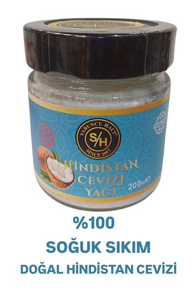 Sabuncu Hacı Coconut Oil 100% Natural Cold Pressed 200 ml