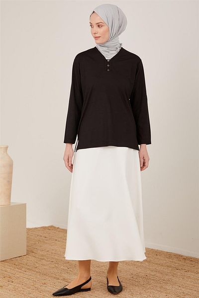 Armine Bumbac pieptănat 23Yd9043 Negru
