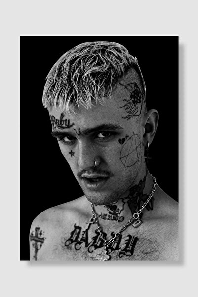 kubdekor Lil Peep Müzik Poster Çerçevesiz Yüksek Kalite Müzik Afiş Duvar Poster