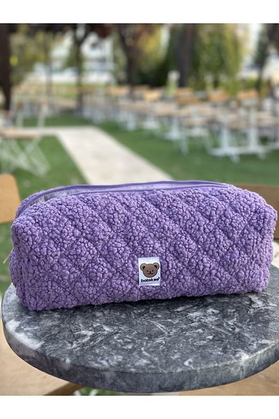 Batekso Travel Case for Hair Shapers in Lilac Teddy - Size XL