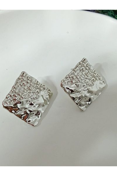 mos&more Gold Color Plate Women's Earrings