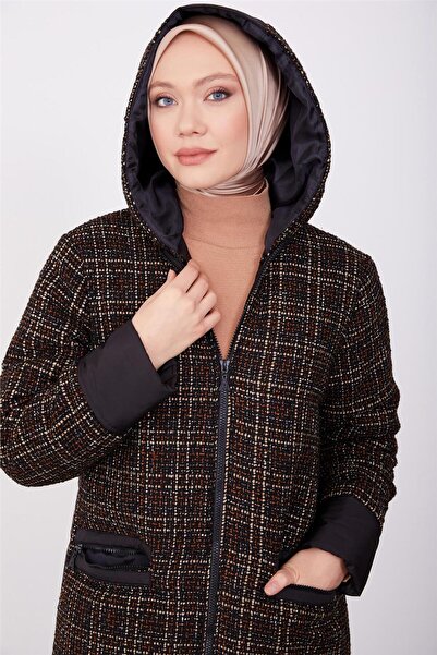 Armine Tüvit Ve Kapitone Mixli Kaban 23k7223 Camel