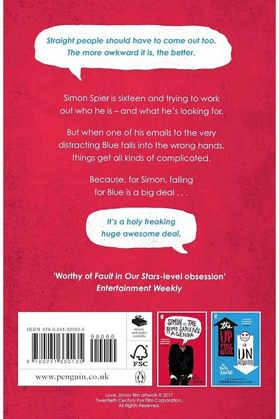 Bloomsbury Publishing Agenda Simon Vs The Homo Sapiens - Legătura oficială a filmului Love Simon - Becky Albertalli