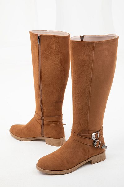SOHO Tan Suede Γυναικείες Μπότες - Μοντέλο 14220