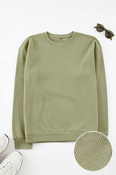 Trendyol Collection Φούτερ Khaki Oversize/Wide Cut Crew Neck χωρίς σημαία TMNAW25SW00194