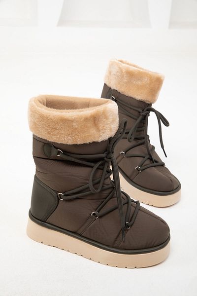 SOHO 20012 Modell Khaki Damenstiefel und Stiefeletten