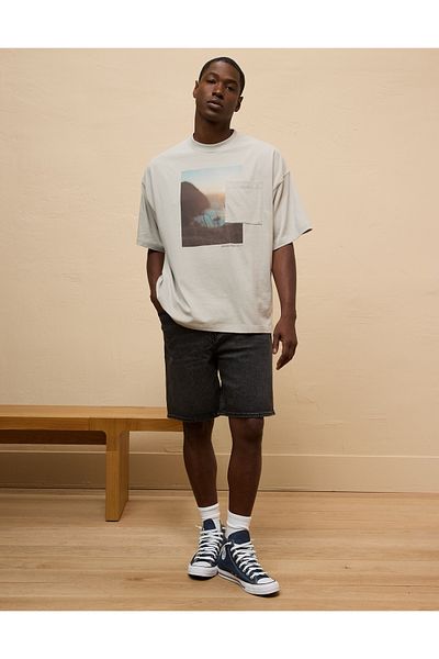 AMERICAN EAGLE AE Oversized Photo Graphic T-Shirt
