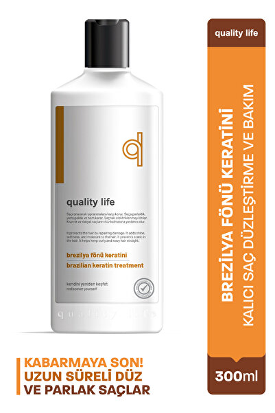 Quality Life Ql Brezilya Fönü Keratini Kalıcı Saç Düzleştirici 300 Ml - Keratin Saç Düzleştirici Krem
