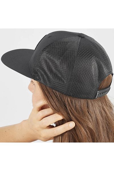 Salomon Trucker Flat Unisex Hat-lc 1680300 bkb