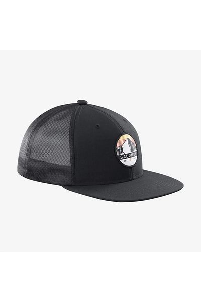 Salomon Trucker Flat Unisex Hat-lc 1680300 bkb