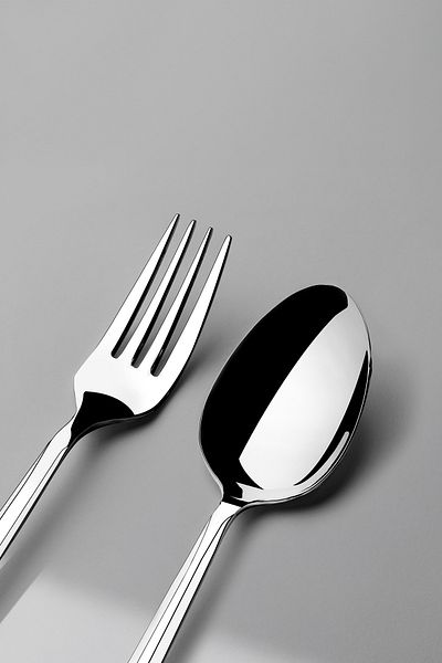 Nehir Milano Plain - 30-piece Fork and Spoon Set for 6 People