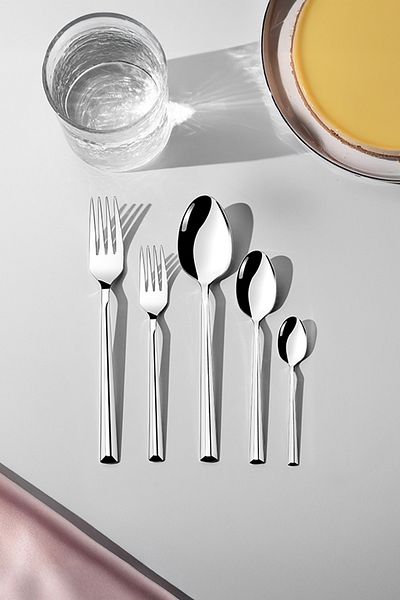 Nehir Milano Plain - 30-piece Fork and Spoon Set for 6 People