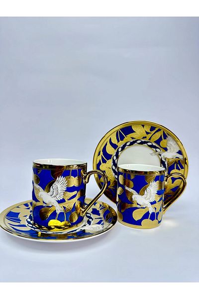 Kosova Two Sizes 90ml Coffee Cup and Saucer