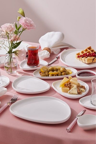 Karaca Forever Bone Miranda 26 Piece Breakfast Set for 6