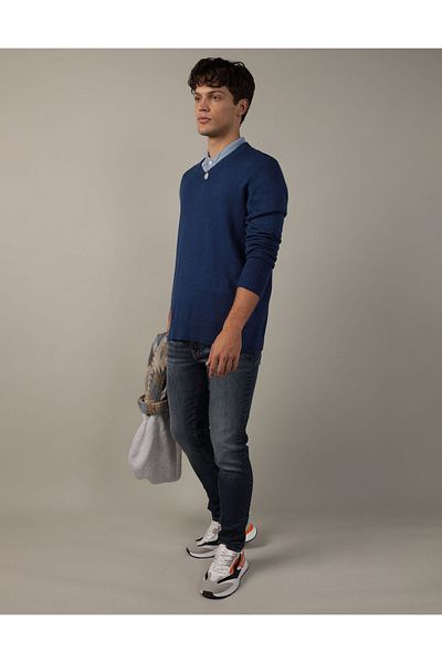 AMERICAN EAGLE Ae Super Soft V-Neck Sweater