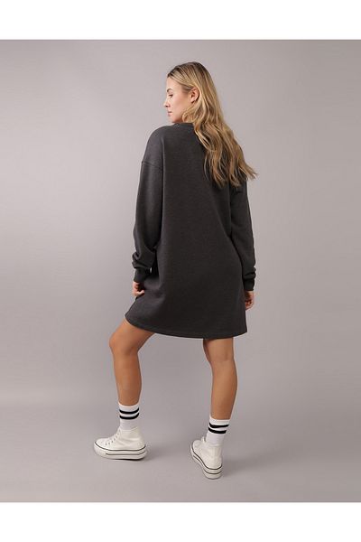 AMERICAN EAGLE Ae Graphic Fleece Dress U-0395-7883