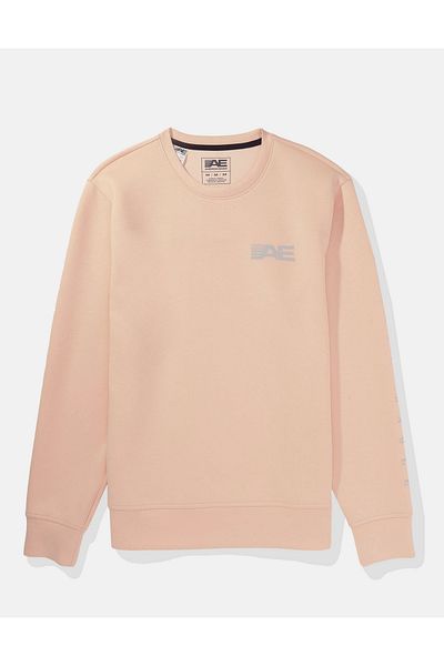 AMERICAN EAGLE Ae 24/7 Good Vibes Crew Neck Sweatshirt